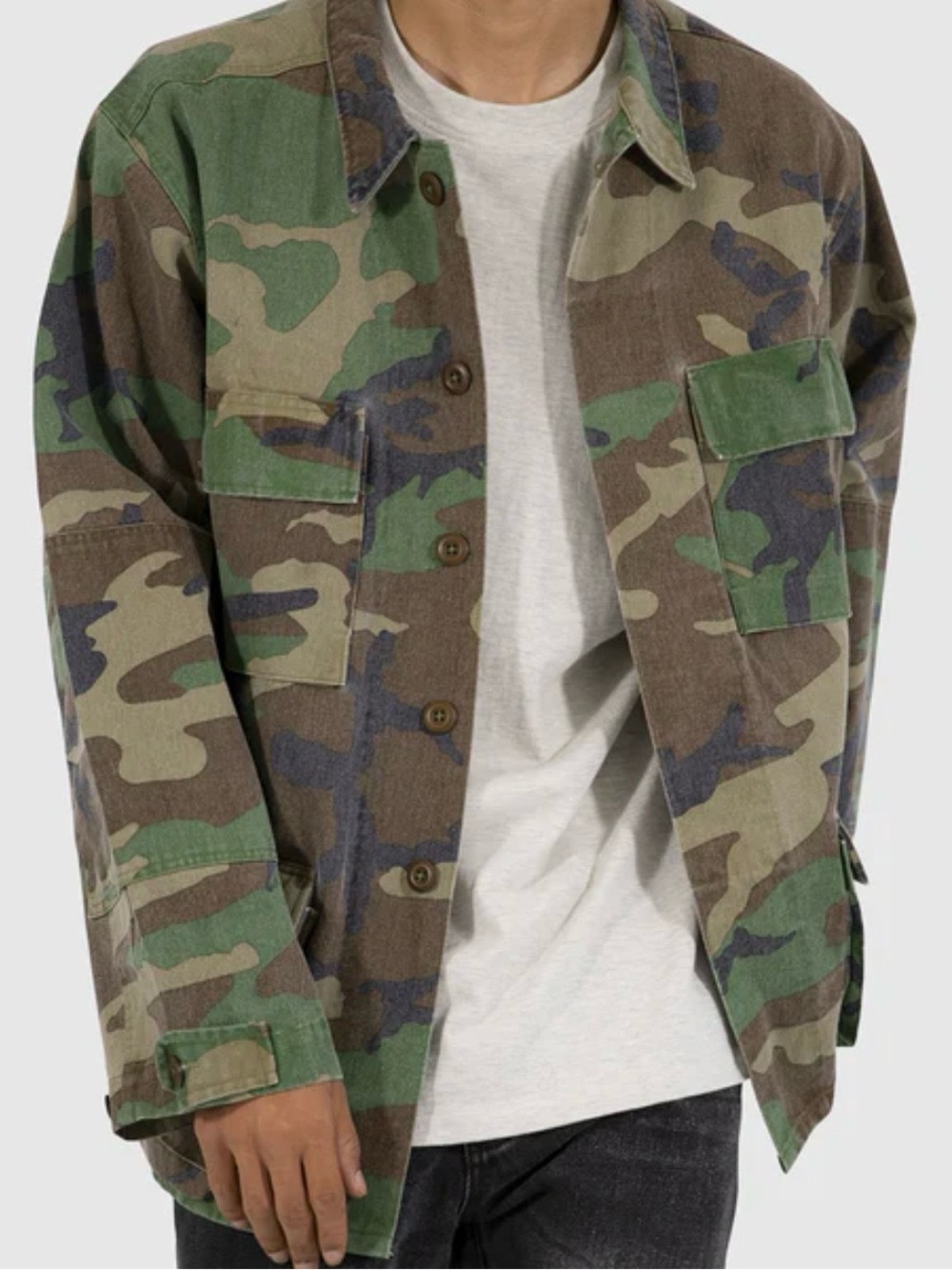 MNML M65 Field Camouflage Shirt / shacket Green Camo Men’s Size M